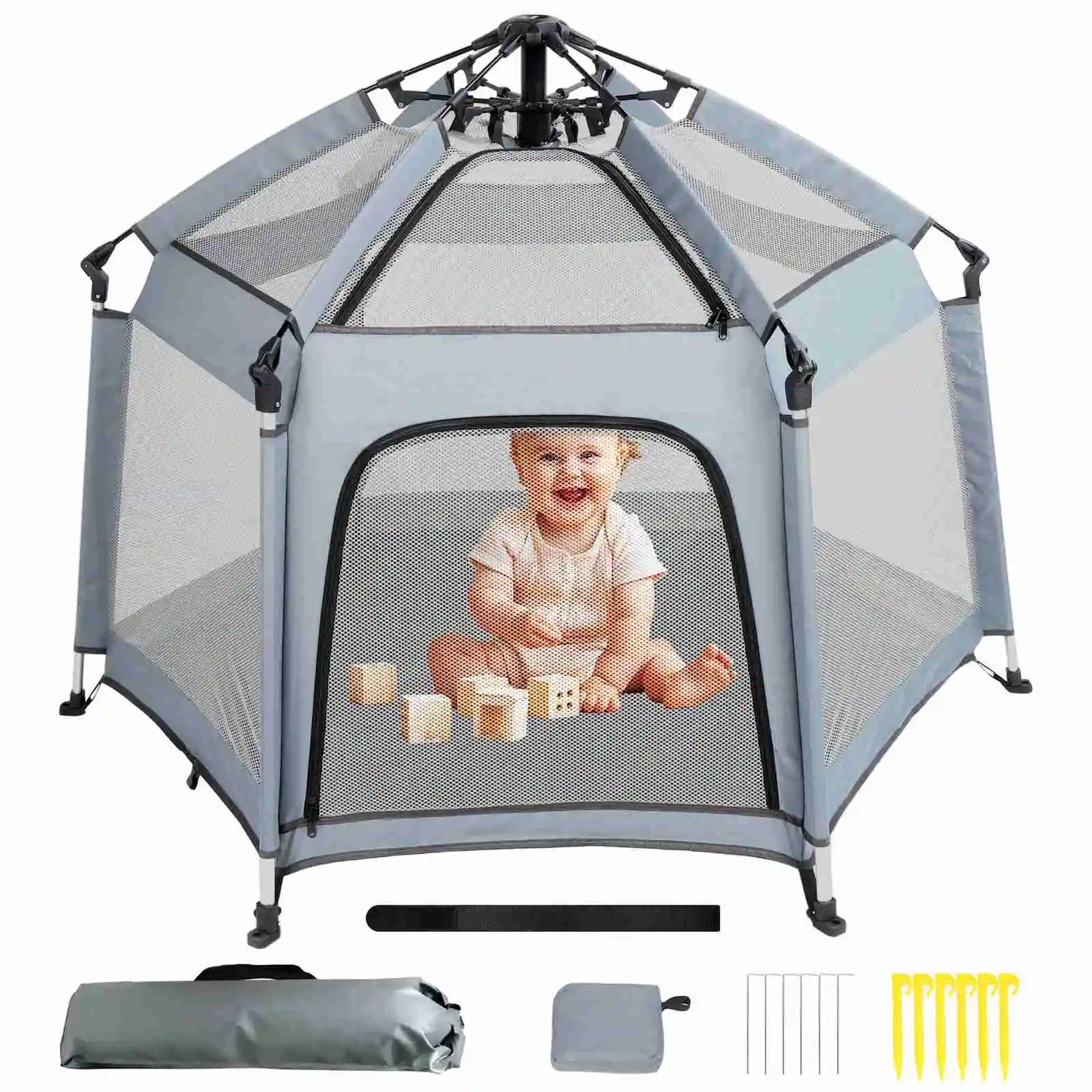 Building Pop Up Baby Play Tent Portable Outdoor Indoor