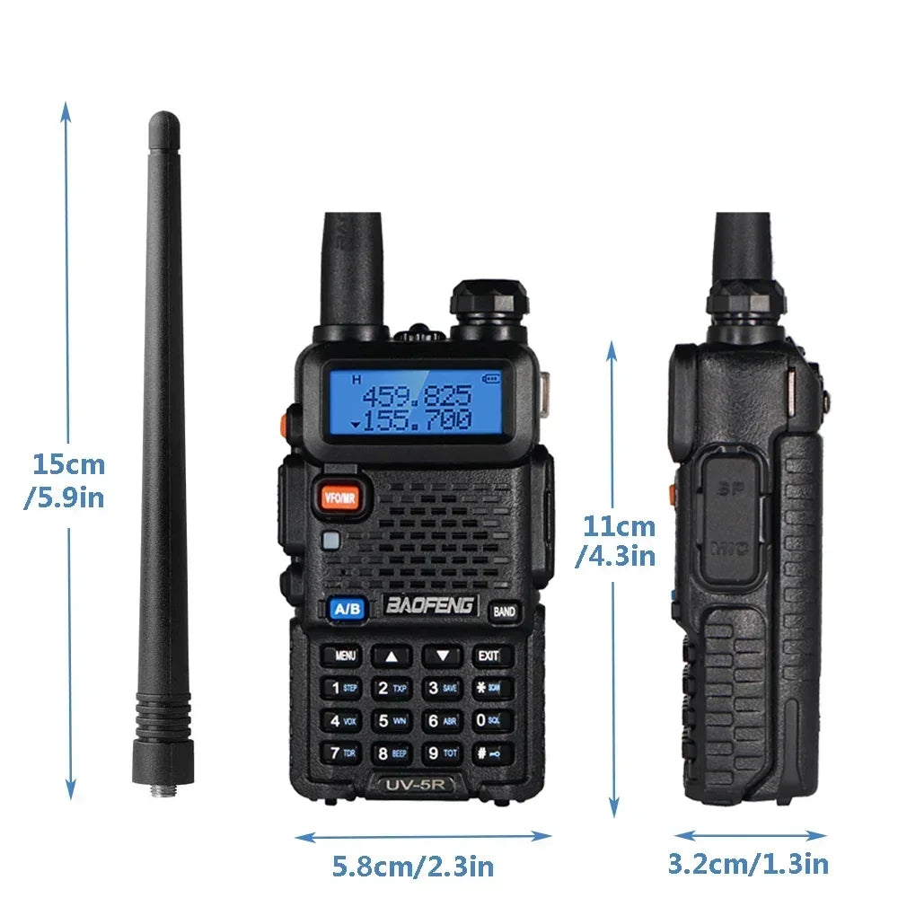Baofeng UV 5R Ham Radio 8W Dual Band Walkie Talkie Pro