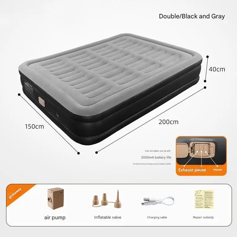 By Inflating Inflatable Mattress With Built In Pump