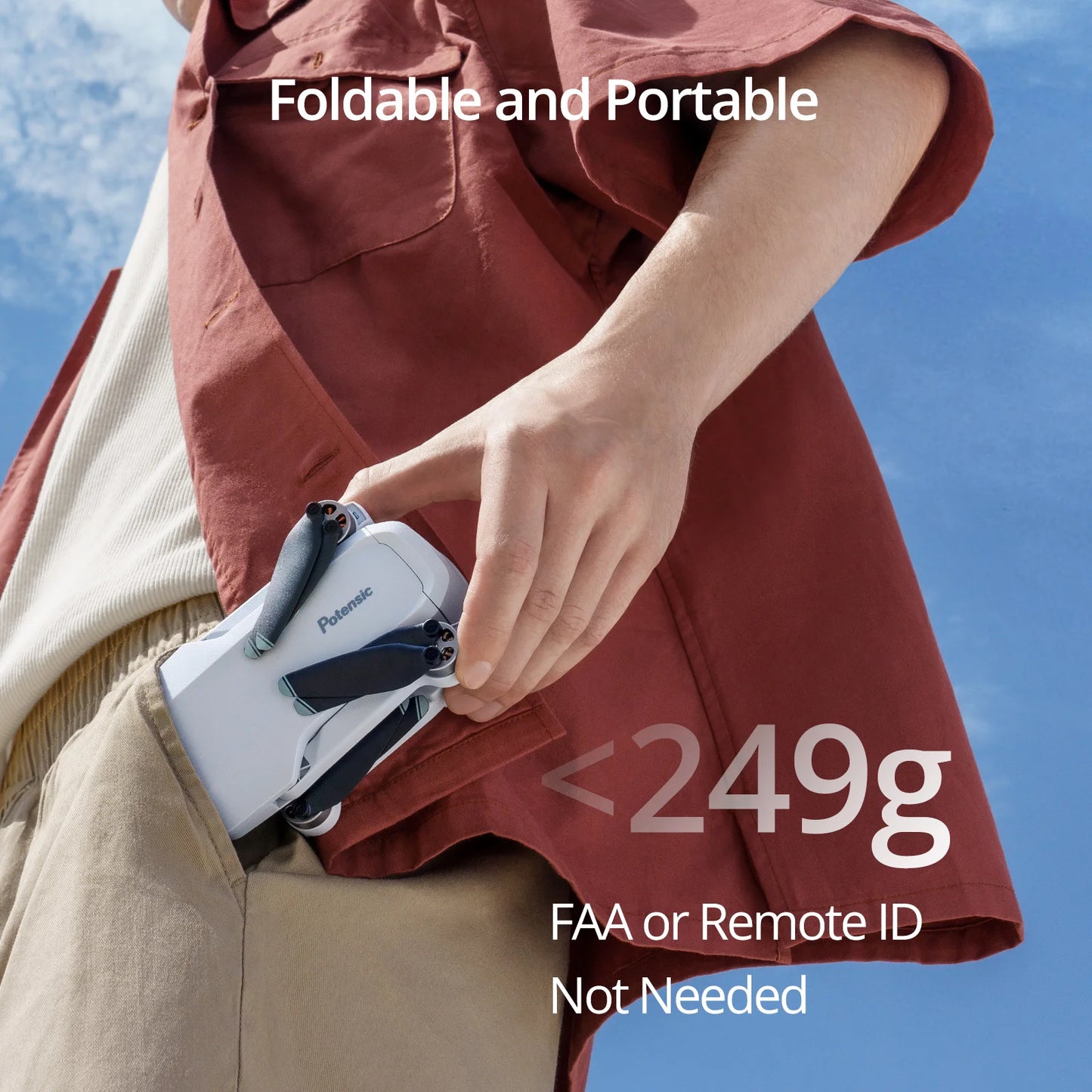 Potensic C0 4K GPS Drone 3 Axis Gimbal Tracking QuickShot