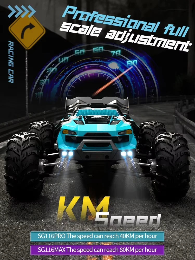 KBDFA ZLL SG116 PRO Brushless 4WD RC Car 80KMH High Speed