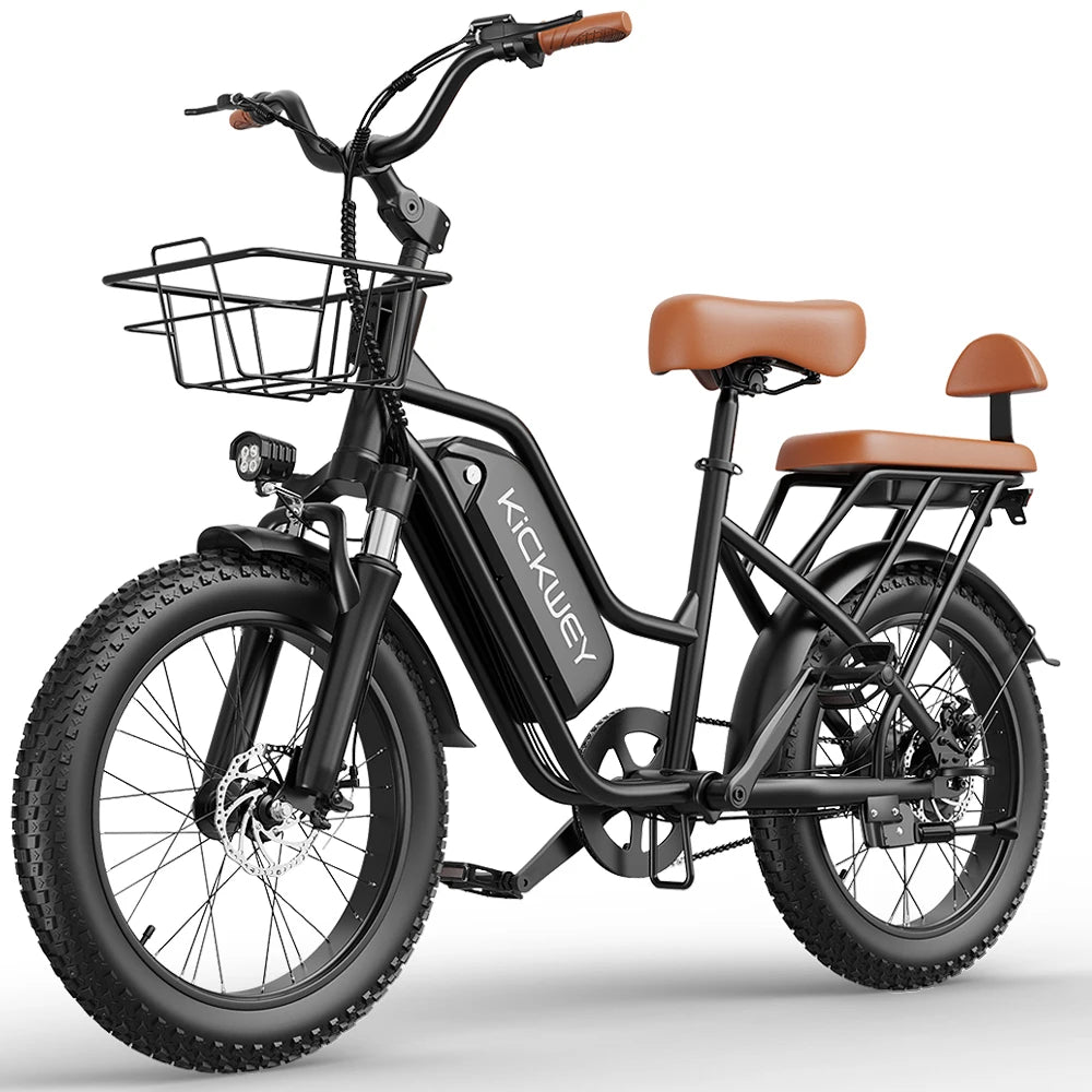 Kickwey LD20 Electric Bike 1500W Fat Tire 48V Battery