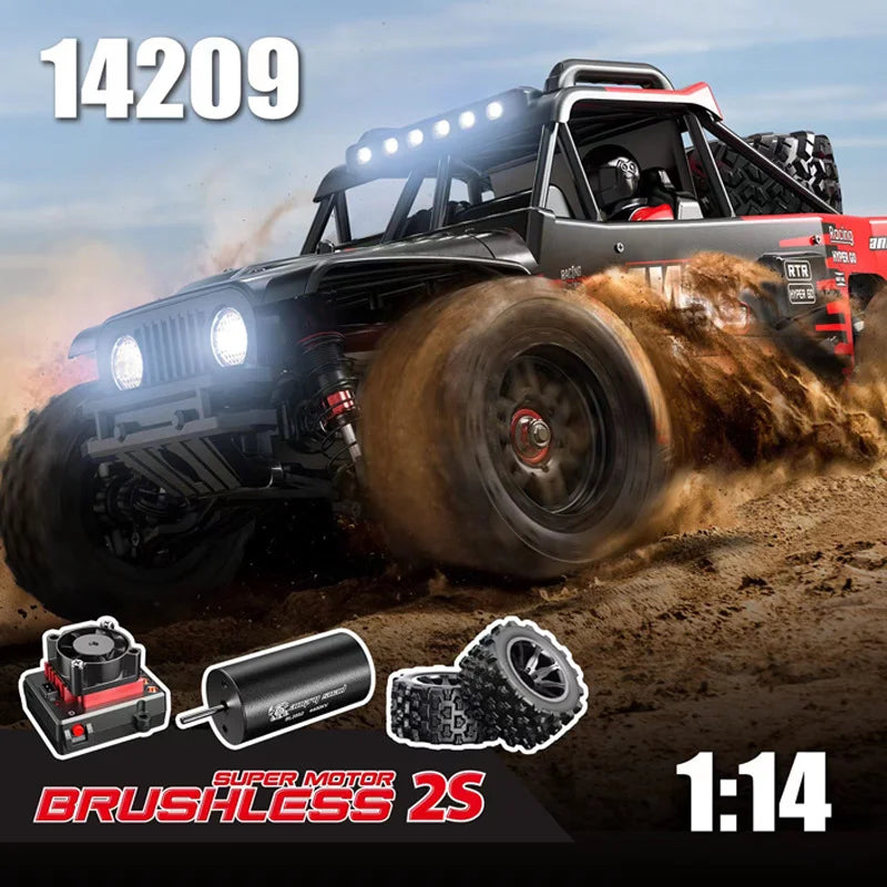 MJX 1 14 RC Car 4WD Hyper Go Brushless 2.4G Truck Racing